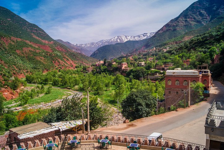 Ourika Valley is just 30km away from Marrakesh, beautiful unspoiled nature under the mountain of Atlas.